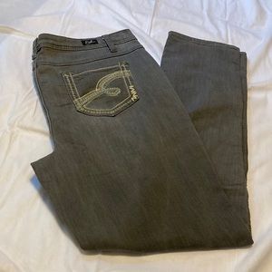 Earl jeans gray skinny jeans size 16